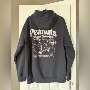 Peanuts Black Hoodie Sweater